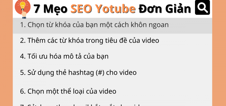 Mẹo SEO youtube đơn giản