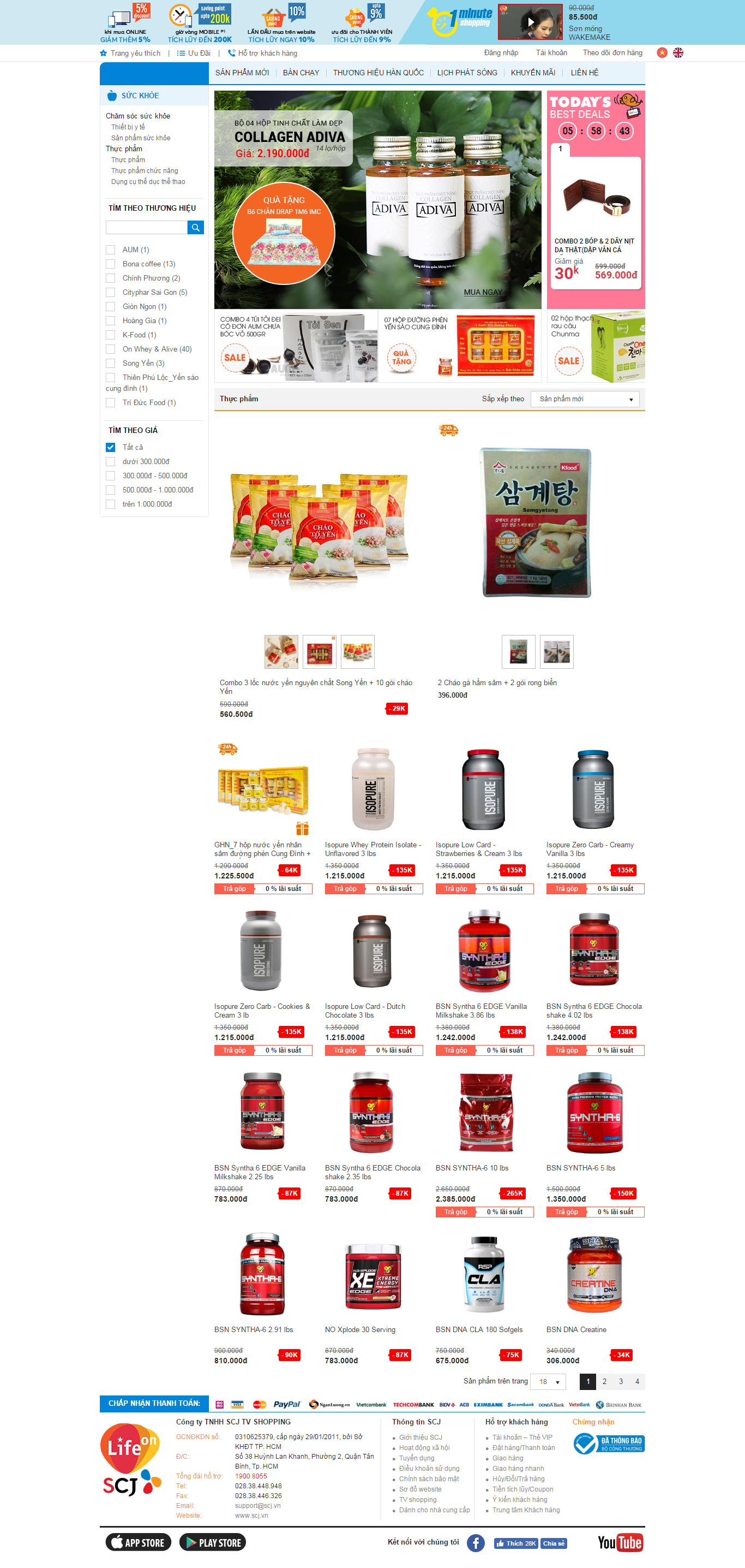 Seovip để thiết kế website thực phẩm chức năng