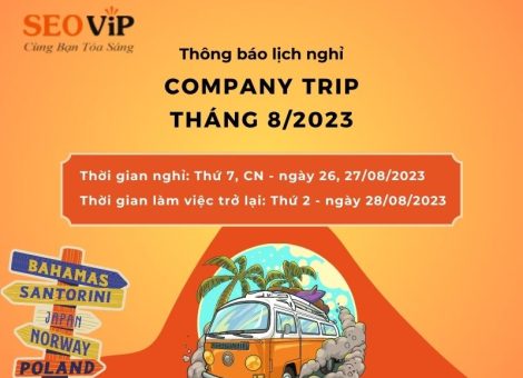 thông báo lịch nghỉ Company Trip