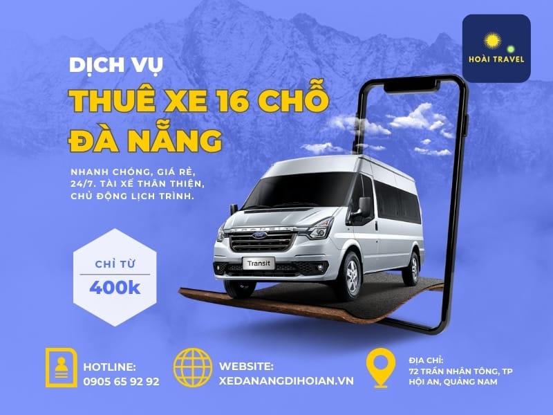cho thuê xe 16 chỗ tại Đà Nẵng