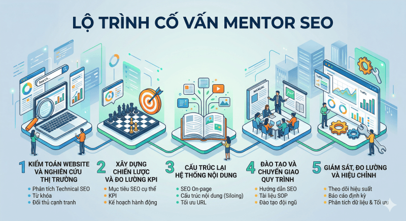 Lộ trình cố vấn Mentor SEO tại SEOViP
