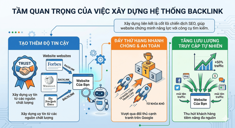 Tầm quan trọng của việc xây dựng hệ thống backlink