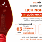 THÔNG BÁO LỊCH NGHỈ LỄ QUỐC KHÁNH 2/9