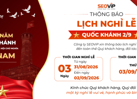 THÔNG BÁO LỊCH NGHỈ LỄ QUỐC KHÁNH 2/9